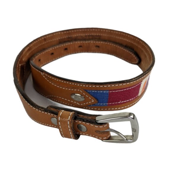 Circle Y of Yoakum Leather Western Belt Size 26 Vintage - Picture 1 of 5